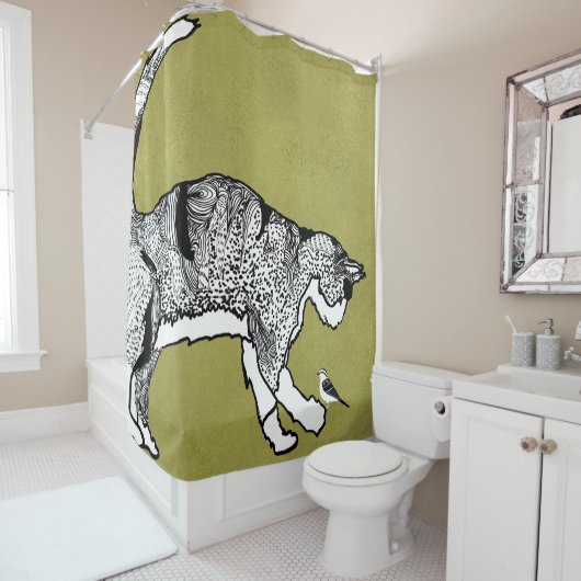 Het medeleven van de sterken douchegordijn (In situ)