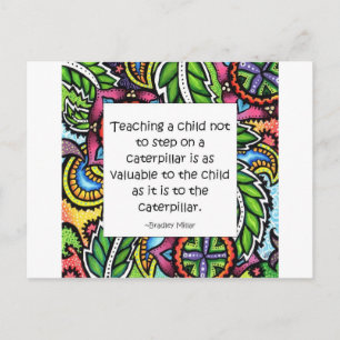 Het medeleven wordt onderwezen briefkaart