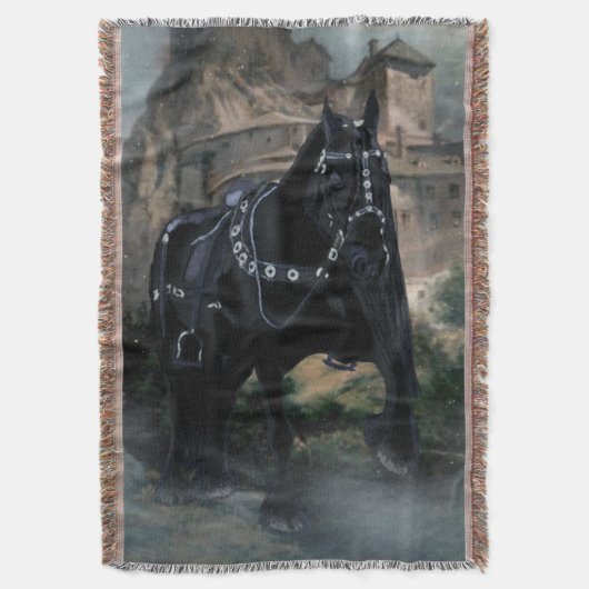Het medieval paard - Blanket Deken (Voorkant Verticaal)