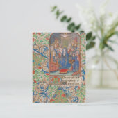 Het medieval van de Pentecost verlichte Manuscript Briefkaart (Staand voorkant)