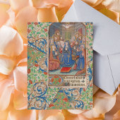 Het medieval van de Pentecost verlichte Manuscript Briefkaart