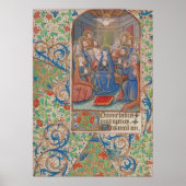 Het medieval van de Pentecost verlichte Manuscript Poster (Voorkant)