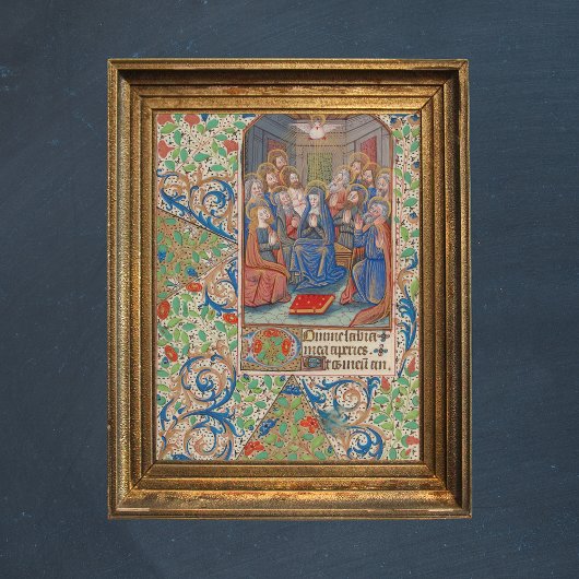 Het medieval van de Pentecost verlichte Manuscript Poster