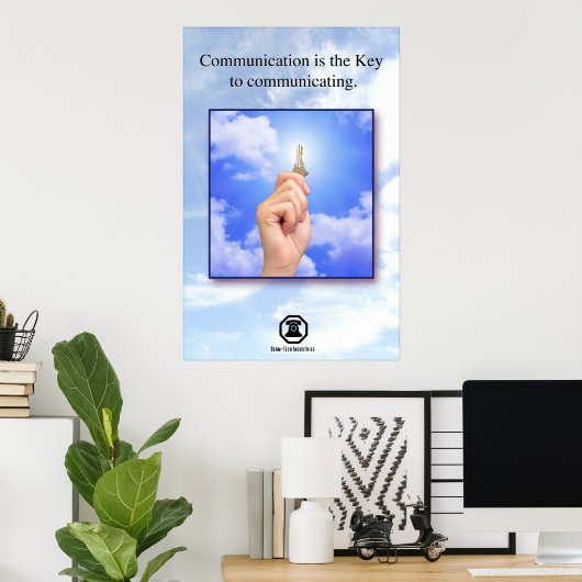 Het meedelen van de techniek Berm-Tech is de Sleut Poster (Thuiskantoor)