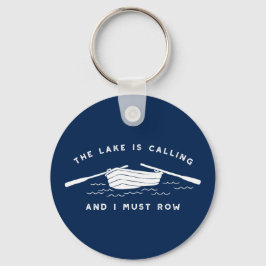 Het meer belt en ik moet gaan roeien. sleutelhanger