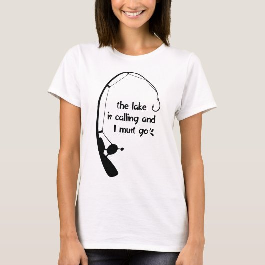 Het meer belt en ik moet naar de T-shirt. T-shirt (Voorkant)