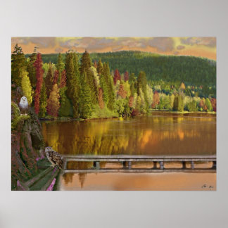 Het meer bewaken poster