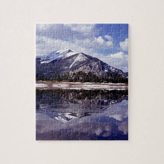 Het meer bij Rocky Mountains Colorado Legpuzzel (Verticaal)