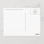 Het meer ChamPlain van de Boerderijen van Shelburn Briefkaart (Achterkant)