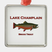 Het meer ChamPlain Vist Brook Trout Metalen Ornament (Voorkant)