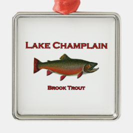 Het meer ChamPlain Vist Brook Trout Metalen Ornament