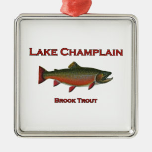 Het meer ChamPlain Vist Brook Trout Metalen Ornament