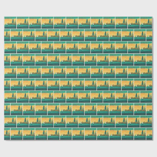 Het meer | Chicago, Illinois Cadeaupapier (Vlak)
