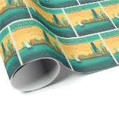 Het meer | Chicago, Illinois Cadeaupapier (Rol Hoek)