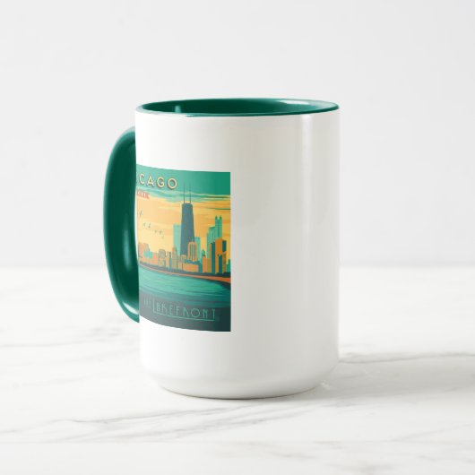 Het meer | Chicago, Illinois Mok (Voorkant links)