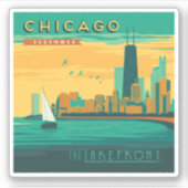Het meer | Chicago, Illinois Sticker (Voorkant)