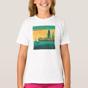 Het meer   Chicago, Illinois T-shirt