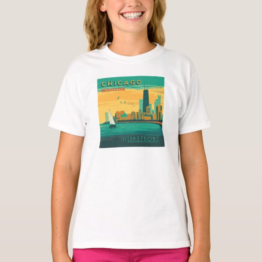 Het meer | Chicago, Illinois T-shirt (Voorkant)