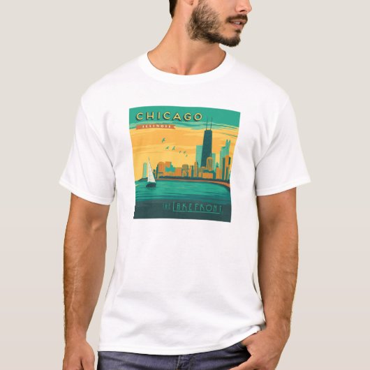 Het meer | Chicago, Illinois T-shirt (Voorkant)