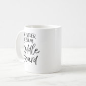 Het meer dat ik op m'n zadel zou staan. koffiemok (Voorkant links)