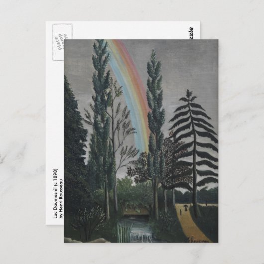 Het meer Daumesnil van Henri Rousseau,  Kunst Briefkaart (Voorkant / Achterkant)