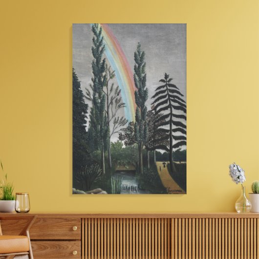 Het meer Daumesnil van Henri Rousseau,  Kunst Canvas Afdruk (Insitu (Woonkamer))