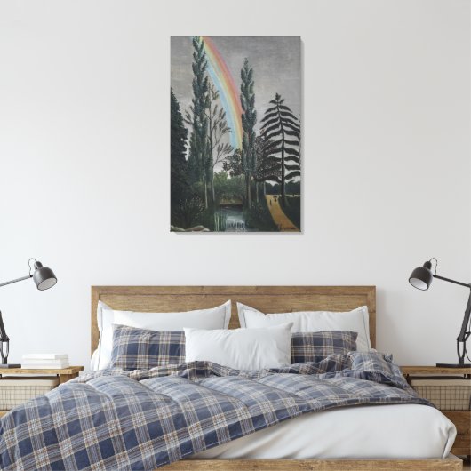 Het meer Daumesnil van Henri Rousseau, Kunst Canvas Afdruk (Insitu (Slaapkamer))