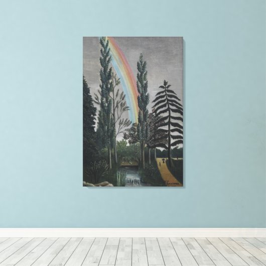 Het meer Daumesnil van Henri Rousseau, Kunst Canvas Afdruk (Insitu (Houten vloer))