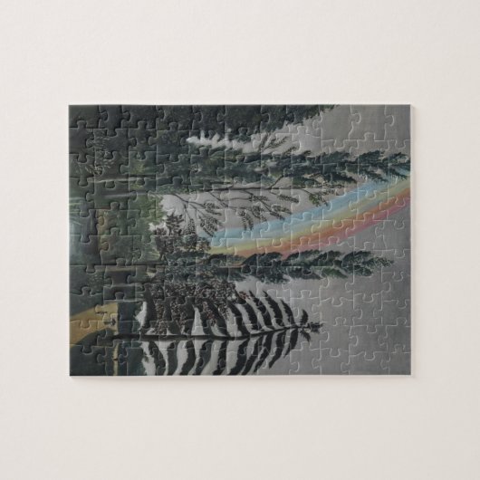 Het meer Daumesnil van Henri Rousseau,  Kunst Legpuzzel (Horizontaal)