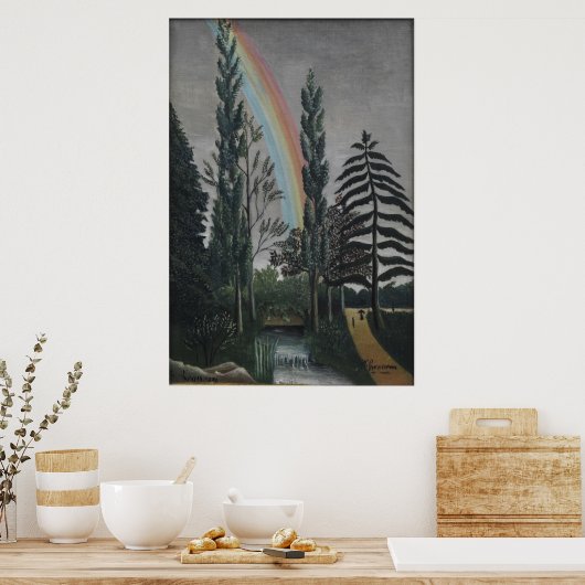Het meer Daumesnil van Henri Rousseau, Kunst Poster (Keuken)