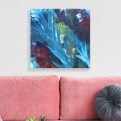 Het meer en het onkruid 14x14" canvas afdruk (Insitu (Woonkamer))