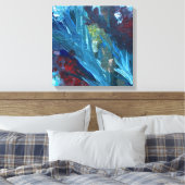 Het meer en het onkruid 14x14" canvas afdruk (Insitu (Slaapkamer))