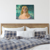 Het meer Fairy (door Kimon Loghi) Canvas Afdruk (Insitu (Slaapkamer))