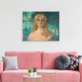 Het meer Fairy (door Kimon Loghi) Canvas Afdruk (Insitu (Woonkamer))