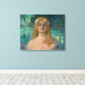 Het meer Fairy (door Kimon Loghi) Canvas Afdruk (Insitu (Houten vloer))