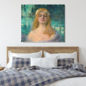 Het meer Fairy (door Kimon Loghi) Canvas Afdruk (Insitu (Slaapkamer))