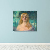 Het meer Fairy (door Kimon Loghi) Canvas Afdruk (Insitu (Houten vloer))