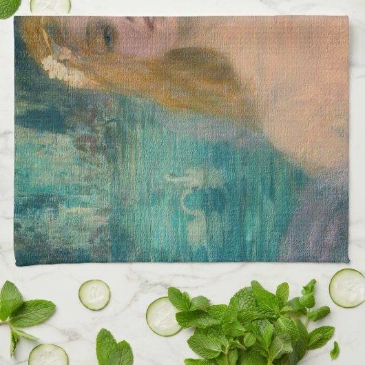 Het meer Fairy Princess (door Kimon Loghi) Theedoek (Gevouwen)