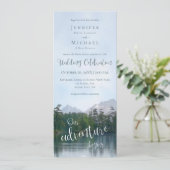 Het meer in de bergen begint ons avontuur met de b kaart (Staand voorkant)