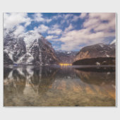 Het meer "in de bergen" cadeaupapier (Vlak)