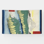 Het meer in Hakone Spandoek (Horizontaal)