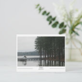 Het meer in Tupelo Mississippi Briefkaart (Staand voorkant)