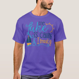 Het meer is aan het bellen en ik moet naar het hem t-shirt