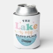 Het meer is mijn gelukkige plek blikjeskoeler (Blikje Voorkant)