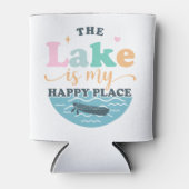 Het meer is mijn gelukkige plek blikjeskoeler (Voorkant)