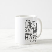 Het meer is mijn gelukkige plek koffiemok (Voorkant rechts)