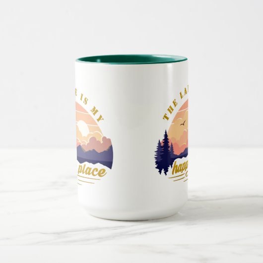 Het meer is mijn gelukkige plek mok (Midden)