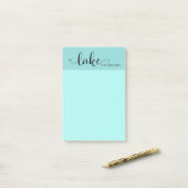 het meer is mijn gelukkige plek post-it® notes (Op bureau)