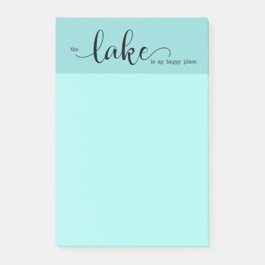 het meer is mijn gelukkige plek post-it® notes (Voorkant)