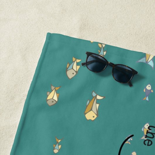 Het meer is mijn gelukkige plek strandlaken (In situ)